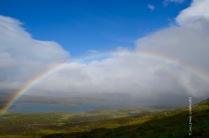 Rainbow over Laktajakka valley