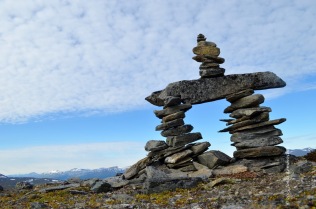 Stone figures on top of Nuolja