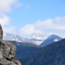 Steep rocks overlooking the Skjomen valley