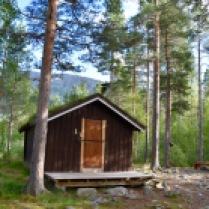 Our little hut in the Skjomen valley